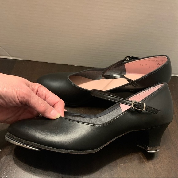 Capezio Black Dance Tap Mary Jane Shoes - Picture 5 of 12